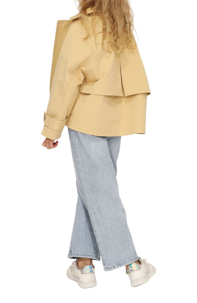 Belle & Bloom Matilda Cropped Trench Coat, Alternate, color, Khaki