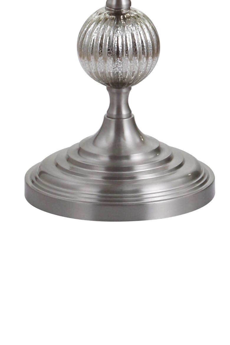 Oslo 60.5" Glass/Metal LED Floor Lamp, Mercury Silver, Alternate, color, Mercury Silver