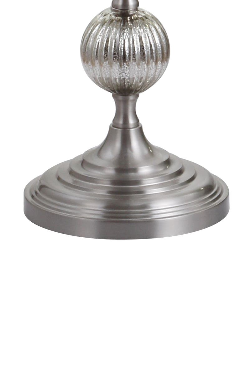 JONATHAN Y Oslo 60.5" Glass/Metal LED Floor Lamp, Mercury Silver, Alternate, color, 