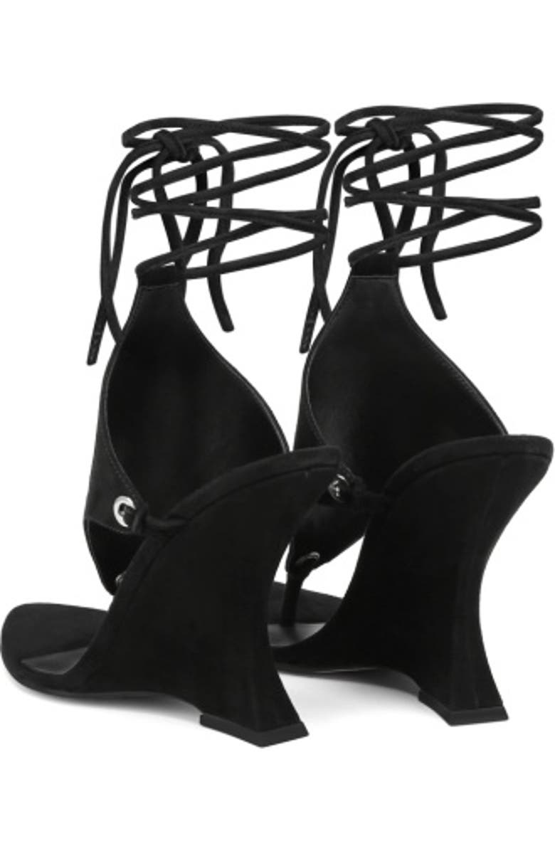 Naked Wolfe Rampage Wedge, Alternate, color, Black Suede