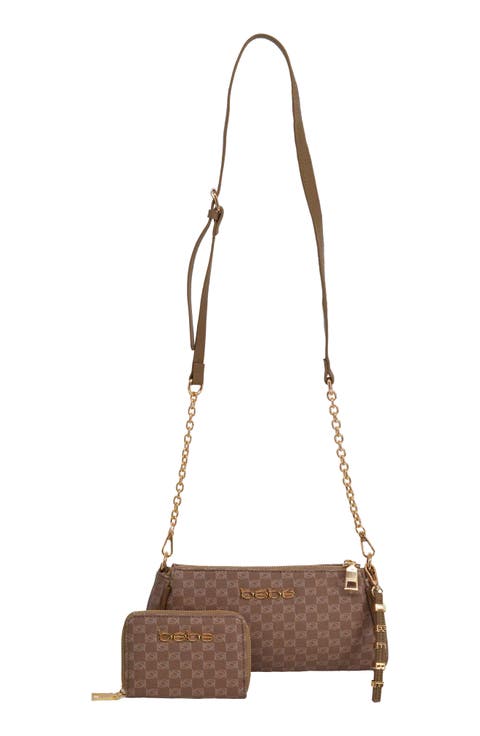 Adela Monogram Crossbody Baguette with Wallet