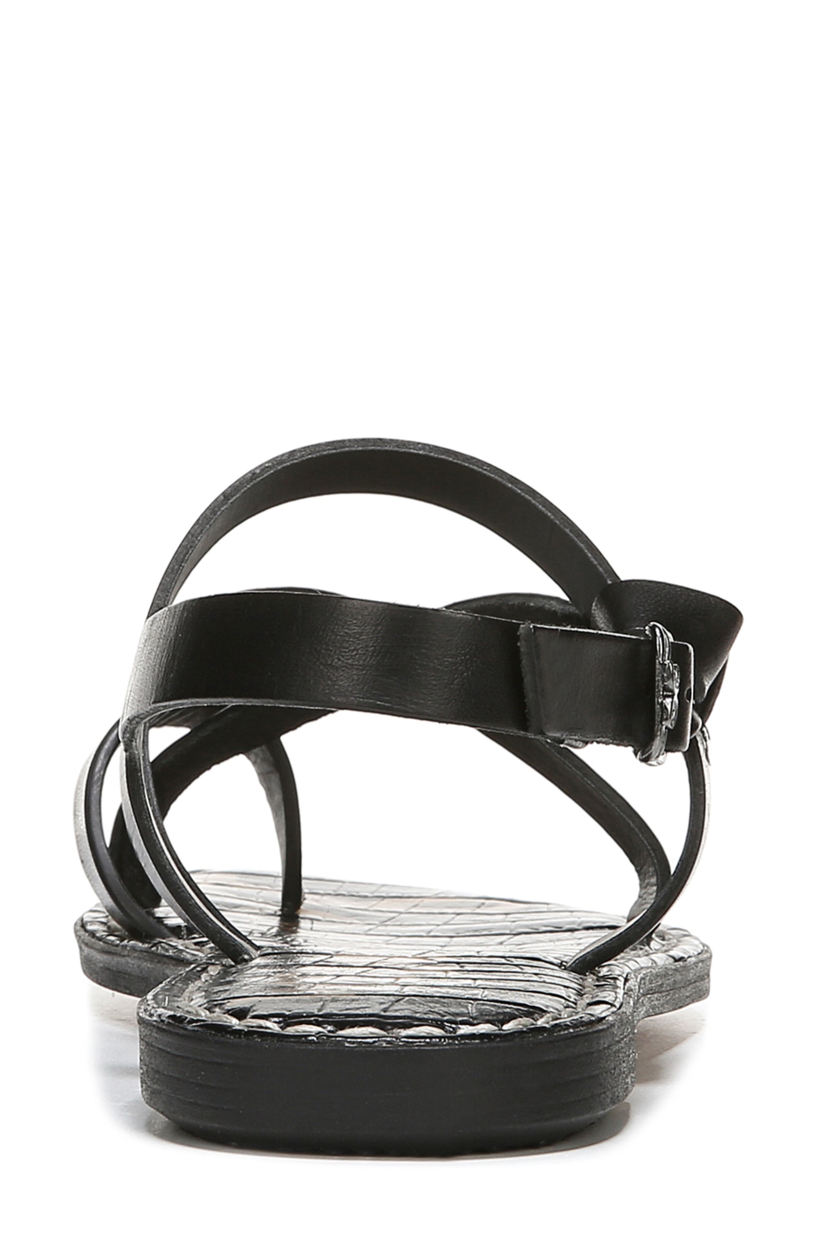 Gladis Strappy Sandal, Alternate, color, BLACK LEATHER