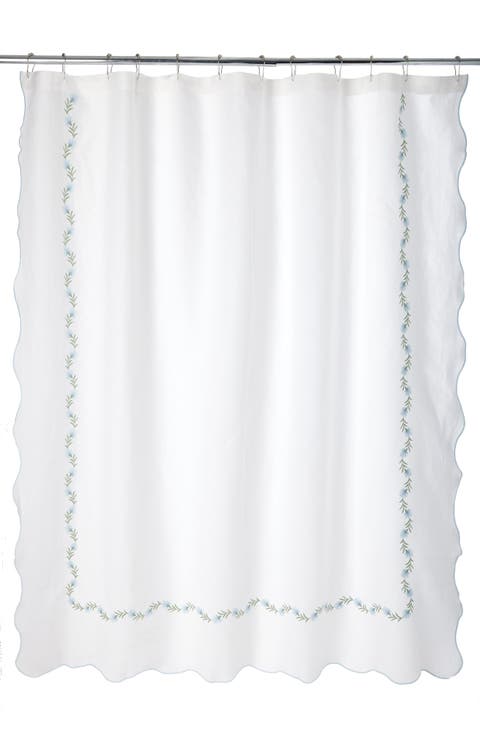 Daphne Linen Shower Curtain