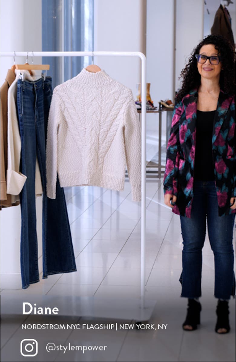 Rising Cable Turtleneck Sweater, sales video thumbnail