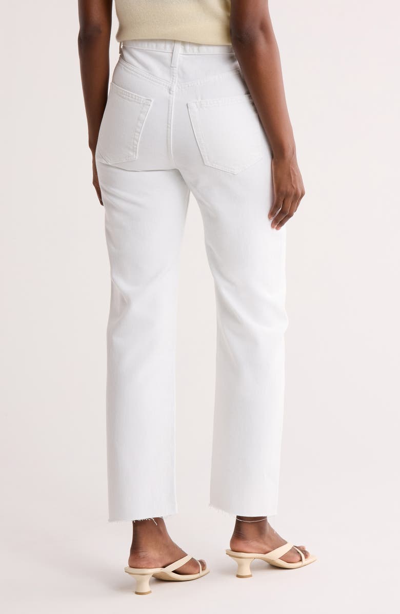 ÉTICA Tyler Raw Hem Straight Leg Jeans, Alternate, color, Vintage White