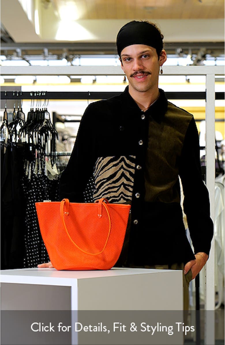 Choupette Diamond Perforated Leather Tote, sales video thumbnail