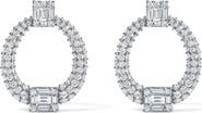 Mindi Mond 18k Gold Diamond Doorknocker Drop Earrings