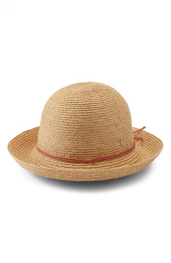 Helen Kaminski Prima 8 Straw Sun Hat In Natural/pomelo