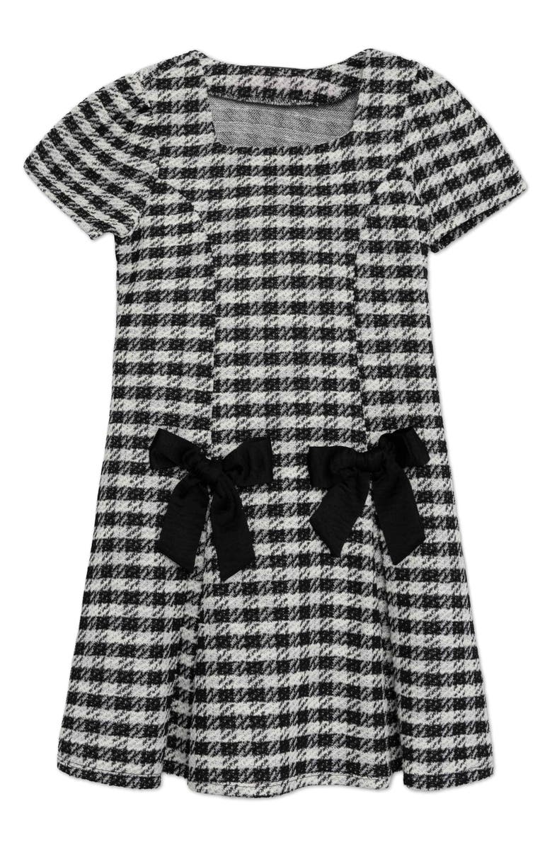 Speechless Kids' Drop Waist Bouclé Dress, Main, color, Black/ Ivory Jm