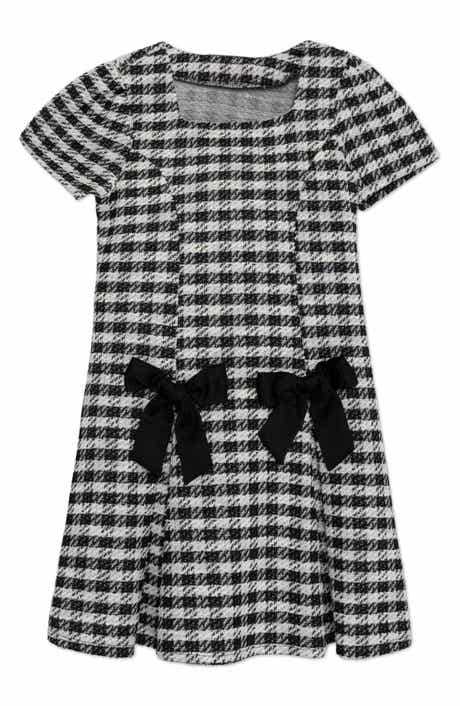 Speechless Kids' Drop Waist Bouclé Dress