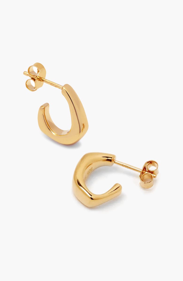 YOJ Pero Small Hoop Earrings in Gold, Main, color, Gold