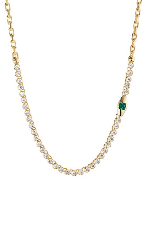 Vessel Diamond Tennis Necklace