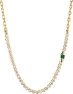 Uniform Object Vessel Diamond Tennis Necklace