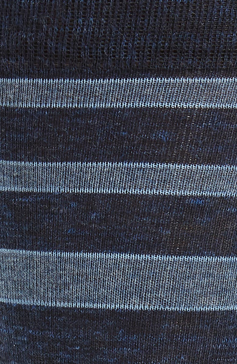 Cole Haan Stripe Socks, Alternate, color, Blue Rain Heather