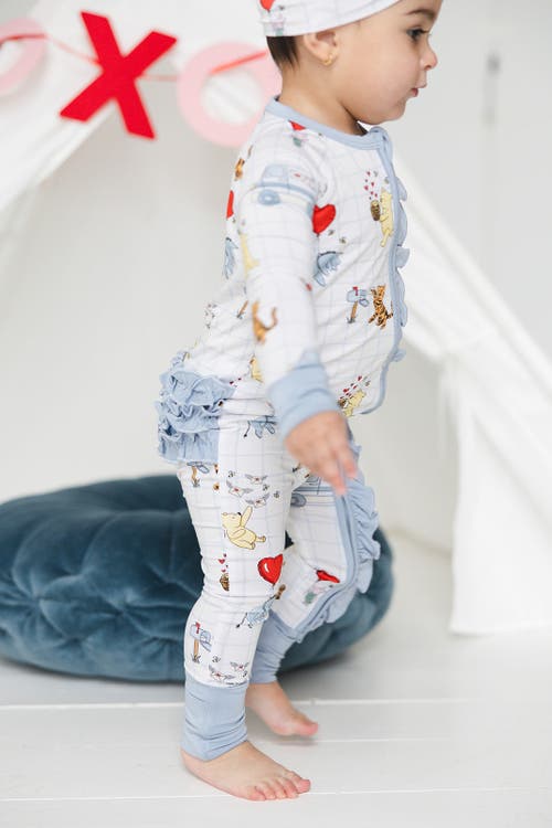 Shop Charlie Lou Baby ® Valentine's Day Winnie The Pooh Hundred Acre Love Letters Double Zipper Convertibl In White