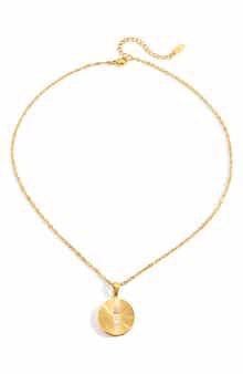 Radiant Disc Pendant Necklace