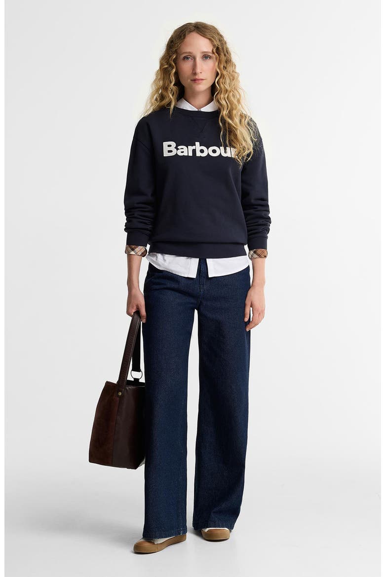 Hartland Graphic Sweatshirt, Alternate, color, DARK NAVY