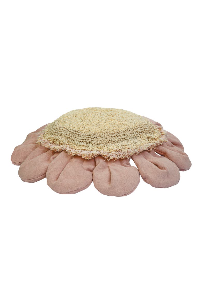 Daisy & Detachable Bee Floor Cushion, Alternate, color, BLUSH