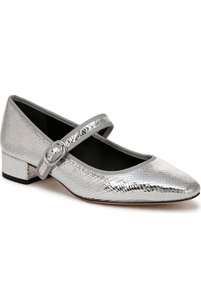 Veronica Beard Cade Mary Jane Pump, Main, color, Silver