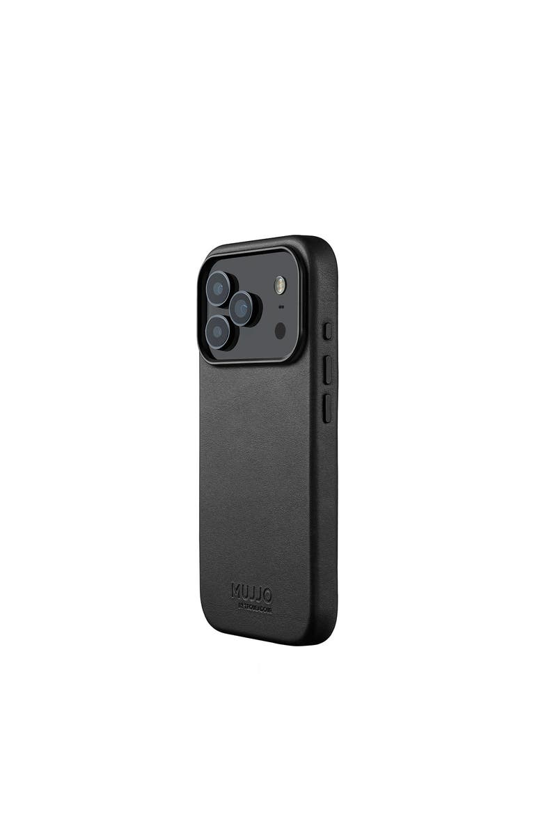 MUJJO Full Leather Case for iPhone 17 Pro, Alternate, color, Black