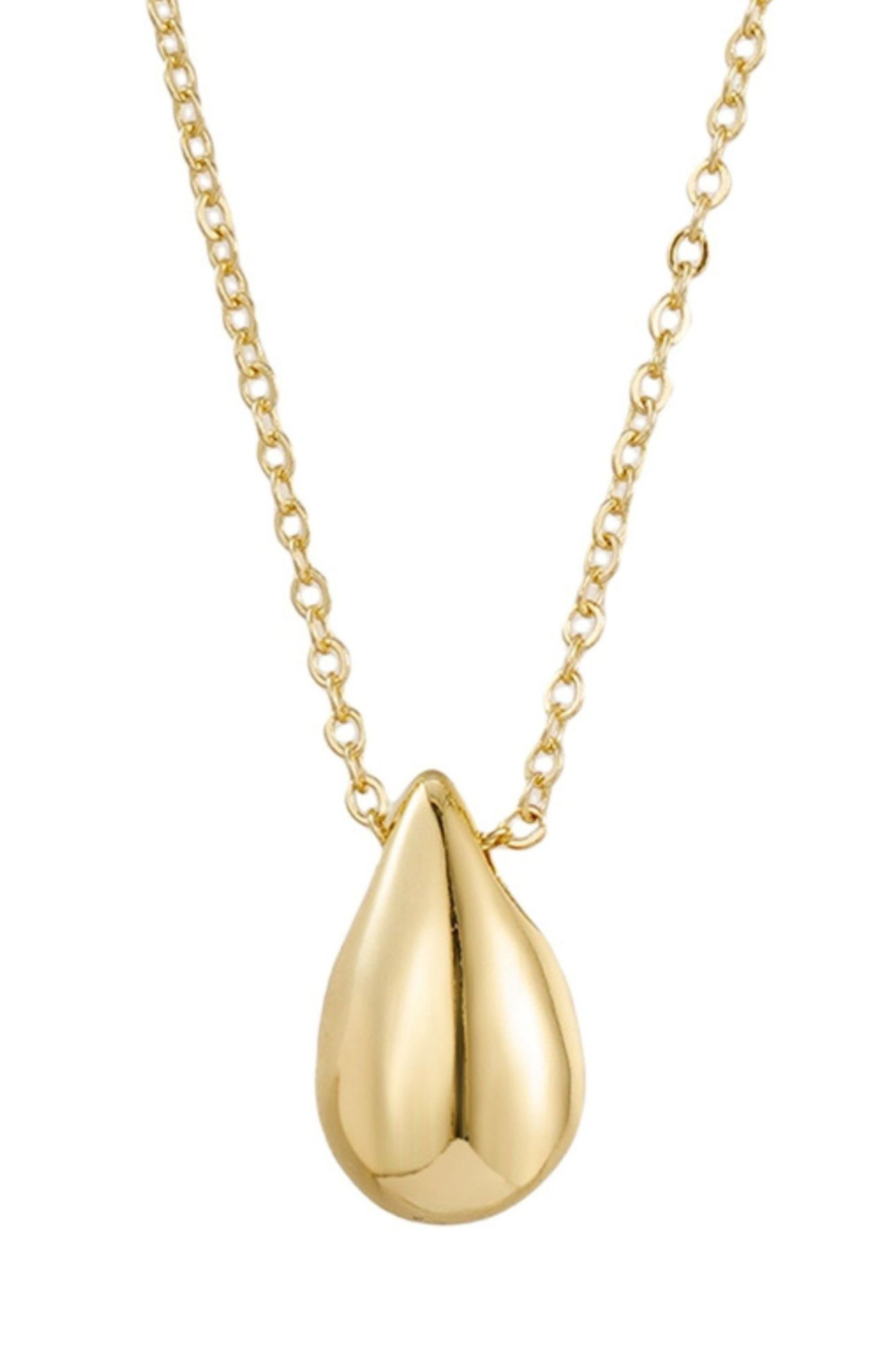 Adornia Teardrop Pendant Necklace