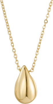 Adornia Teardrop Pendant Necklace