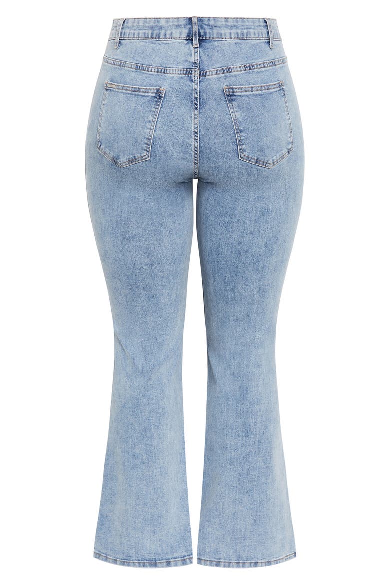 Asha Mia High Waist Bootcut Jeans, Alternate, color, LIGHT DENIM