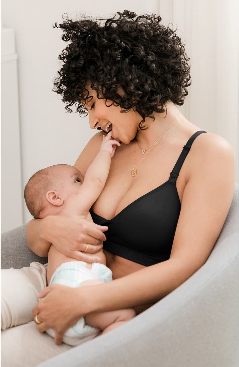 Kindred Bravely Sublime Contour Maternity & Nursing Bra-Sizing Available from B-D Cup, Alternate, color, Black