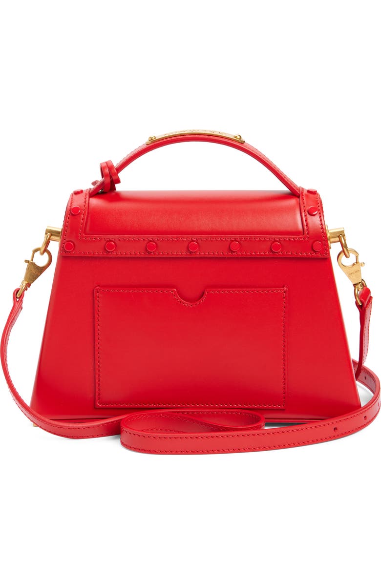 Balmain B-Buzz Dynasty Box Leather Top Handle Bag, Alternate, color,