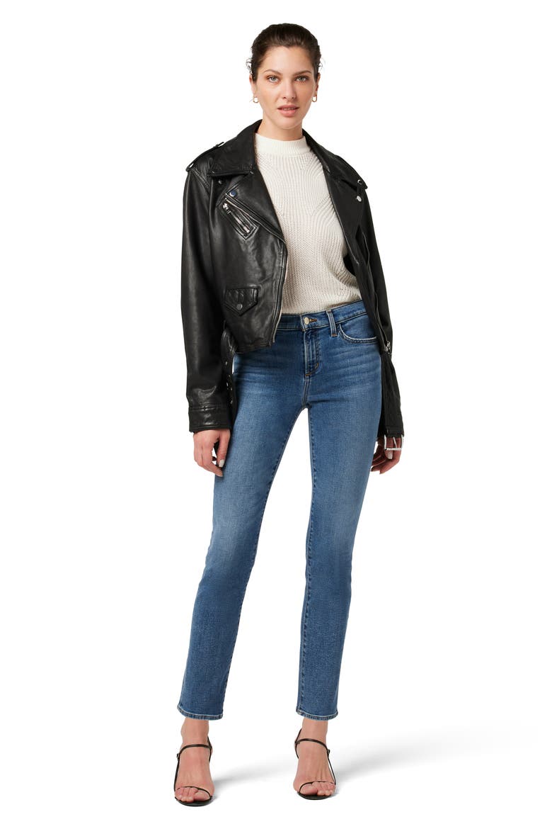 The Lara Mid Rise Ankle Cigarette Jeans, Alternate, color, DAZZLING