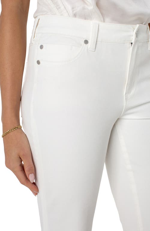 Liverpool Los Angeles Hannah Crop Flare Jeans In White