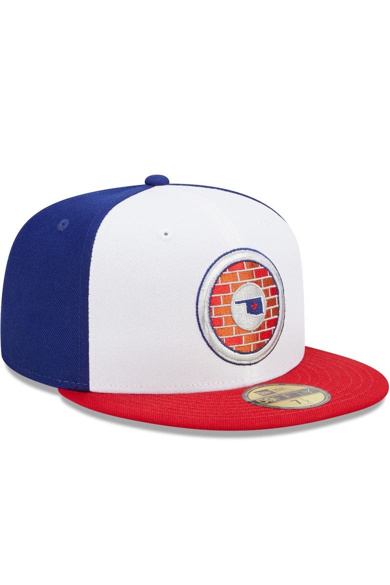 Men's New Era White/Red Oklahoma City Dodgers Marvel x Minor League 59FIFTY Fitted Hat, Alternate, color, White