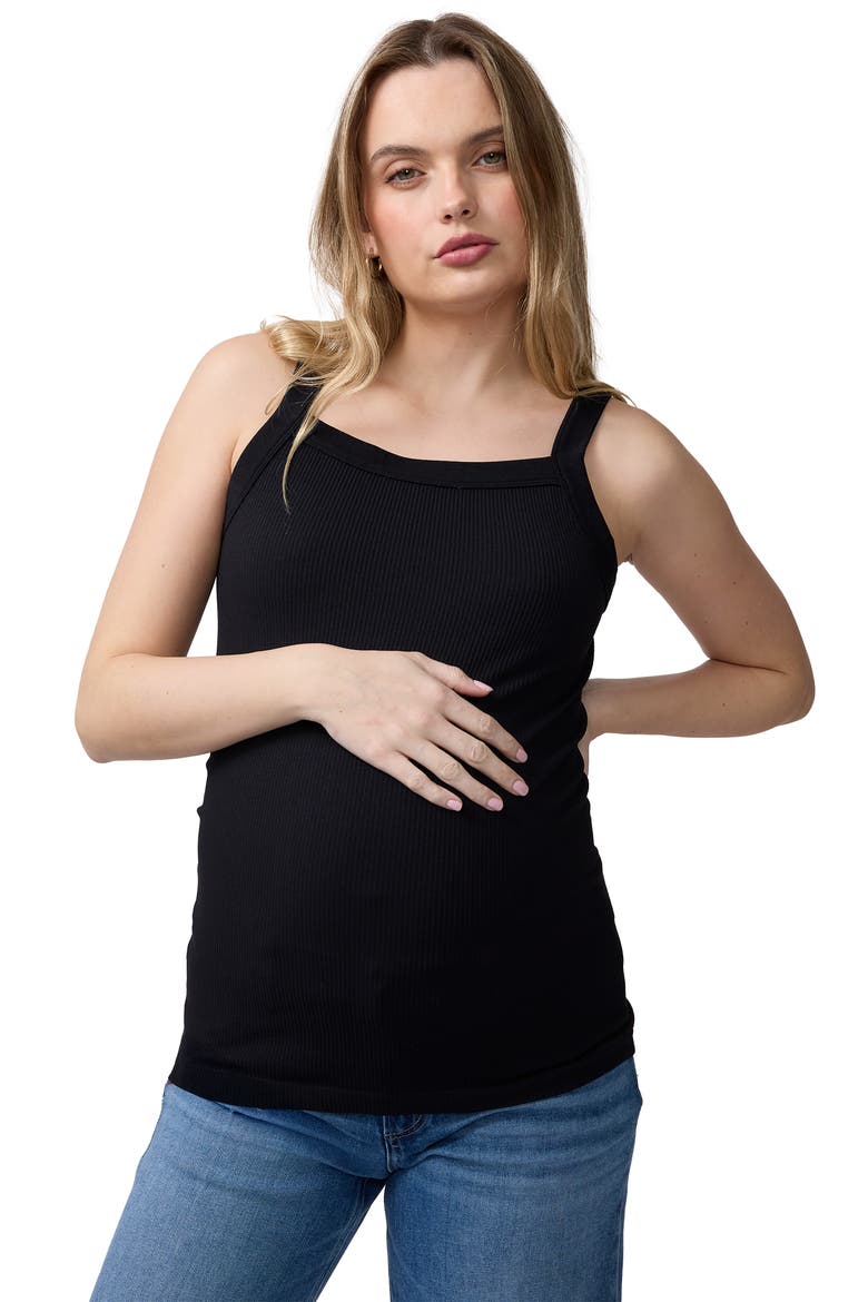 Rib Seamless Fashion Tank, Main, color, Black
