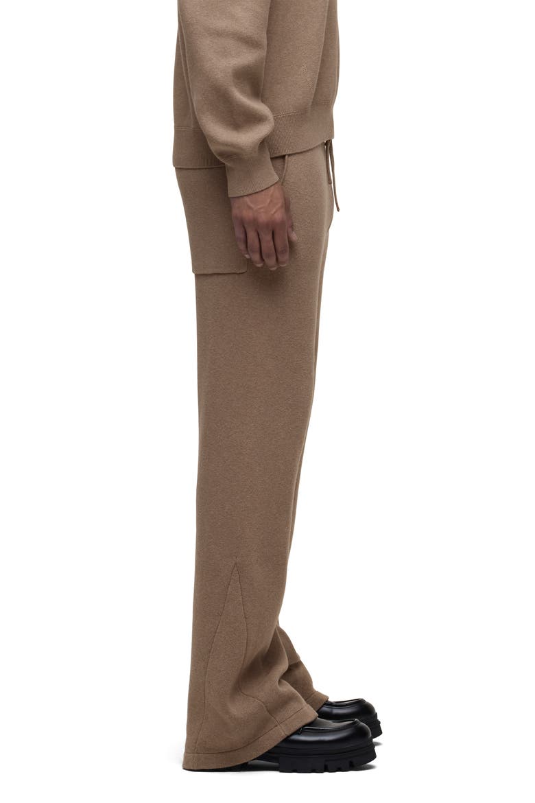 Cotton & Cashmere Double Knit Kick Flare Pants, Alternate, color, TAUPE
