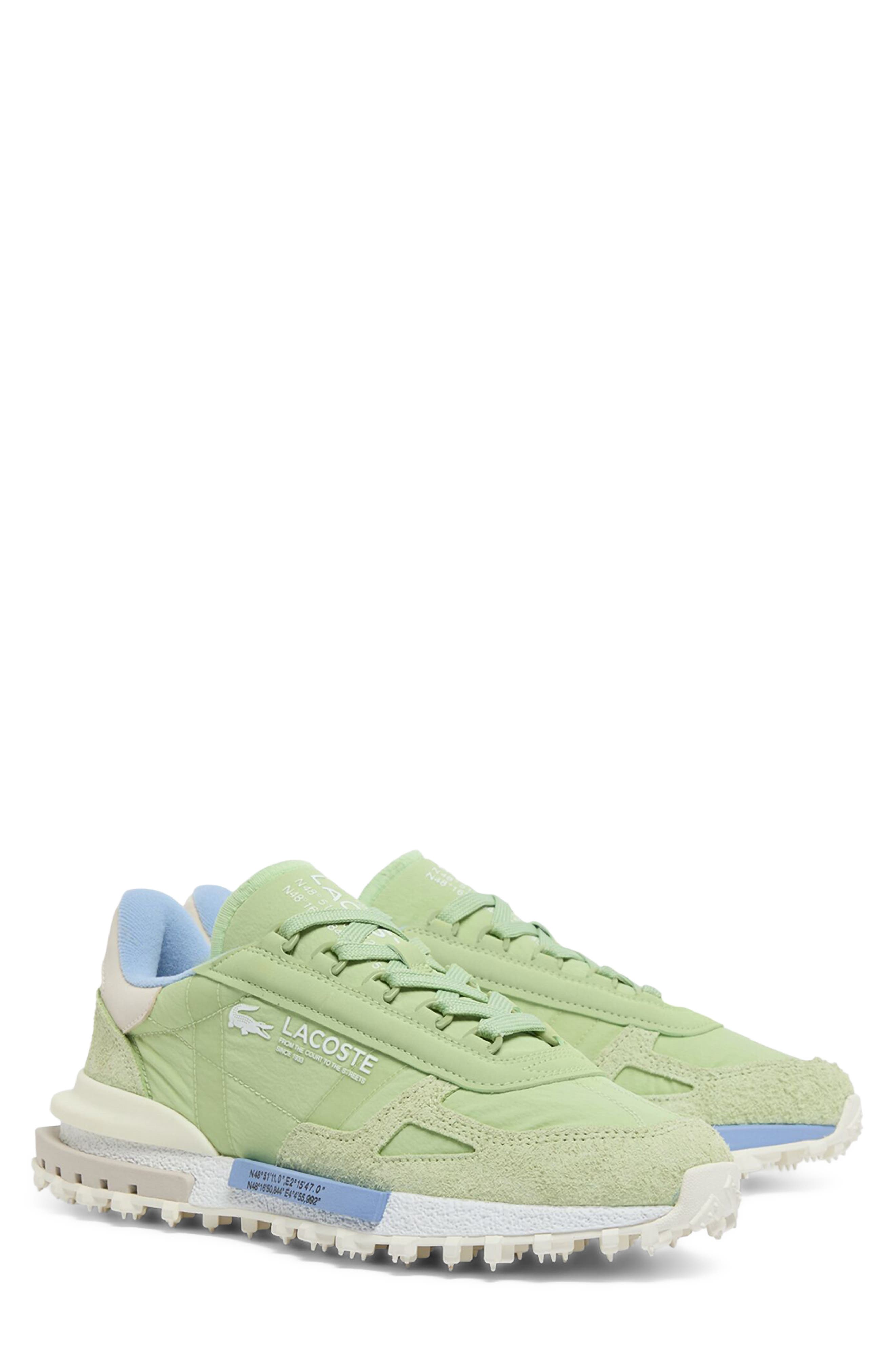 Lacoste Elite Active Sneaker, Main, color, Light Green/ Light Blue