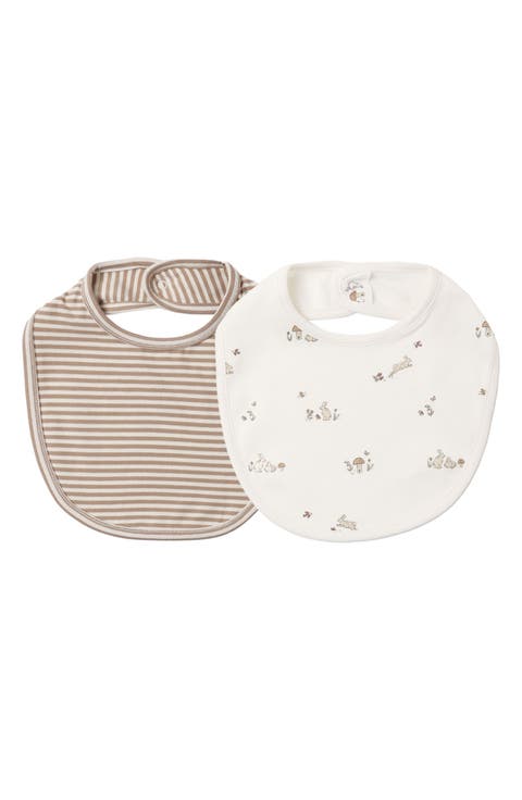 Kids' 2-Pack Jersey Snap Bibs