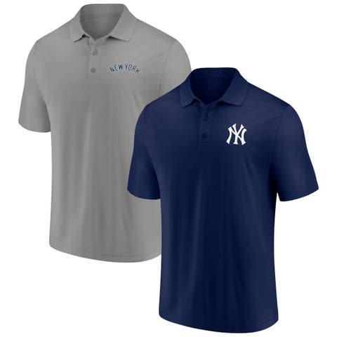 Men's Fanatics Branded Navy/Gray New York Yankees Dueling Logos Polo Combo Set