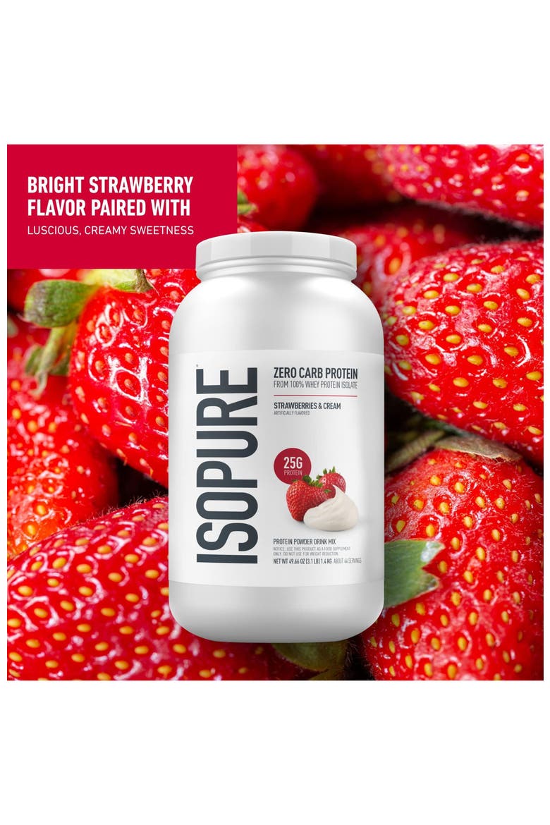 Zero Carb High Protein Powder Strawberries and Cream, Alternate, color, None