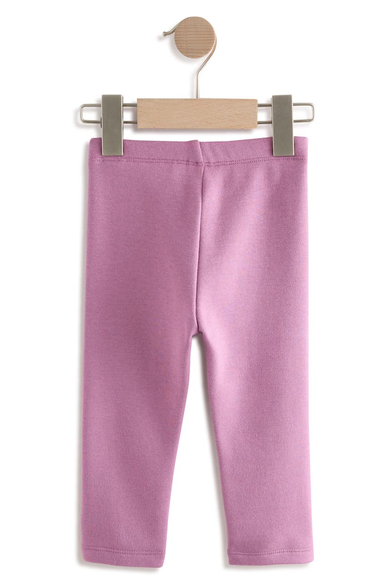 NEXT Kids' Floral Knee Patch Leggings, Alternate, color, Purple