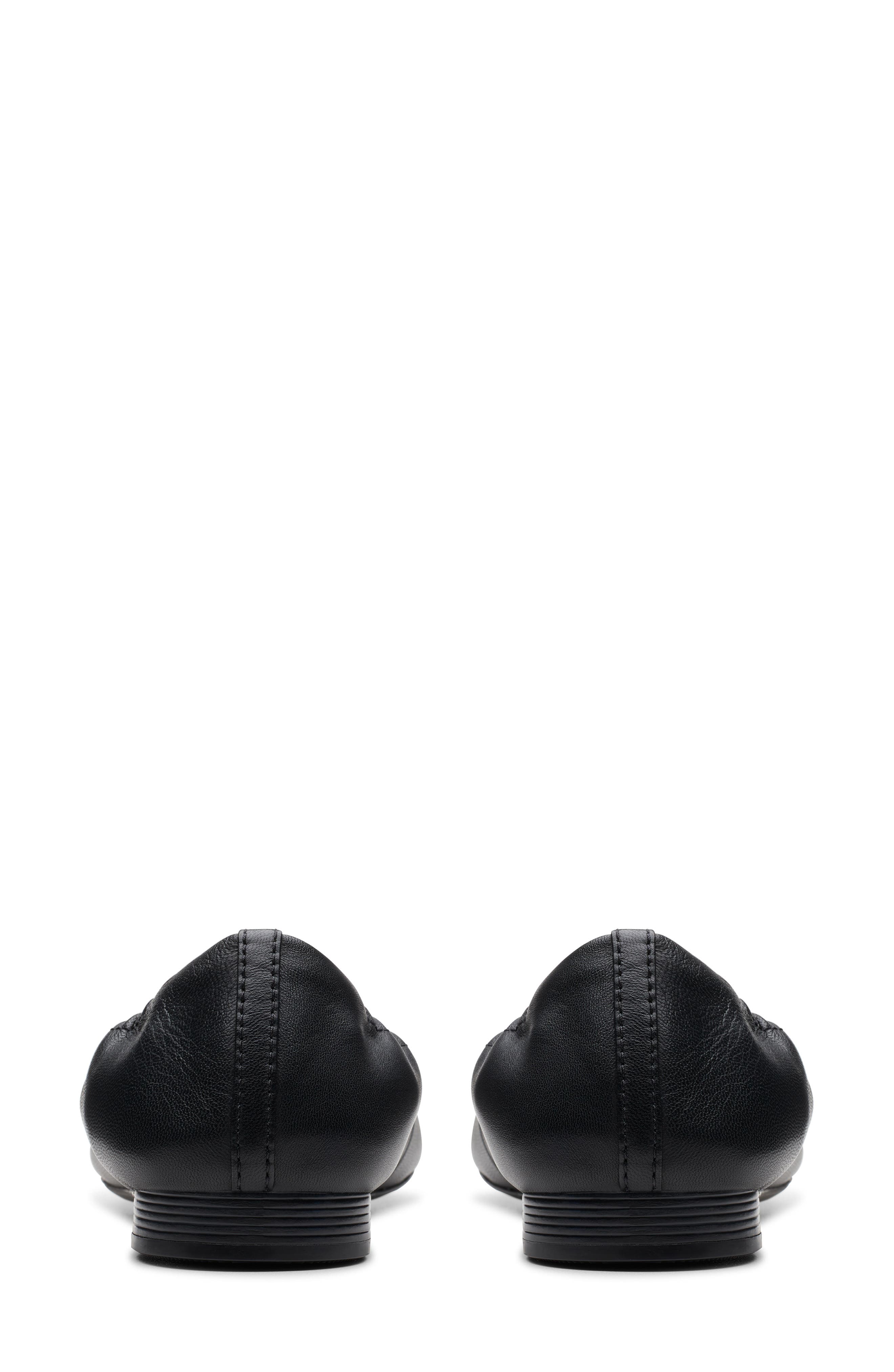 Clarks<sup>®</sup> Loreleigh Ave Flat, Alternate, color, Black Leather