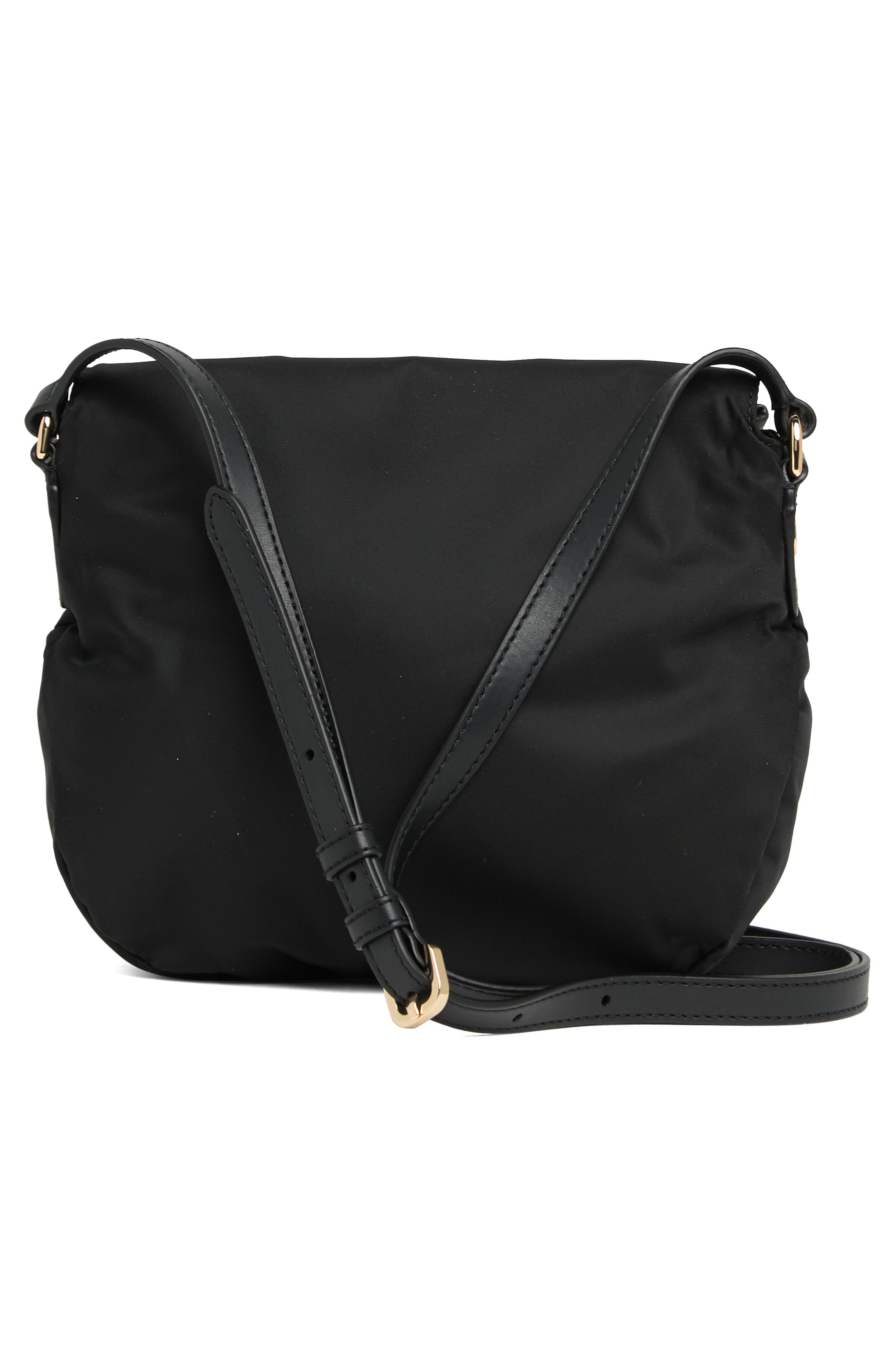Marc Jacobs Preppy Nylon Mini Messenger Bag, Alternate, color, Black