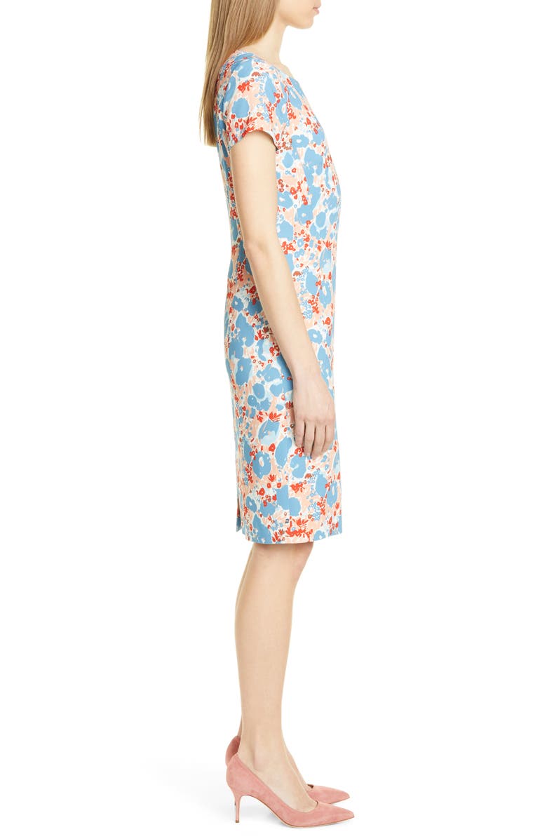 BOSS Donisa Stretch Woven Sheath Dress, Alternate, color,