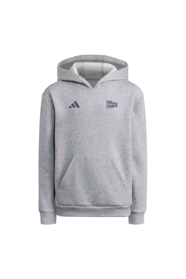 Youth adidas Gray Penn State Nittany Lions Hyper Local Happy Valley Blend Hoodie, Main, color, Gray