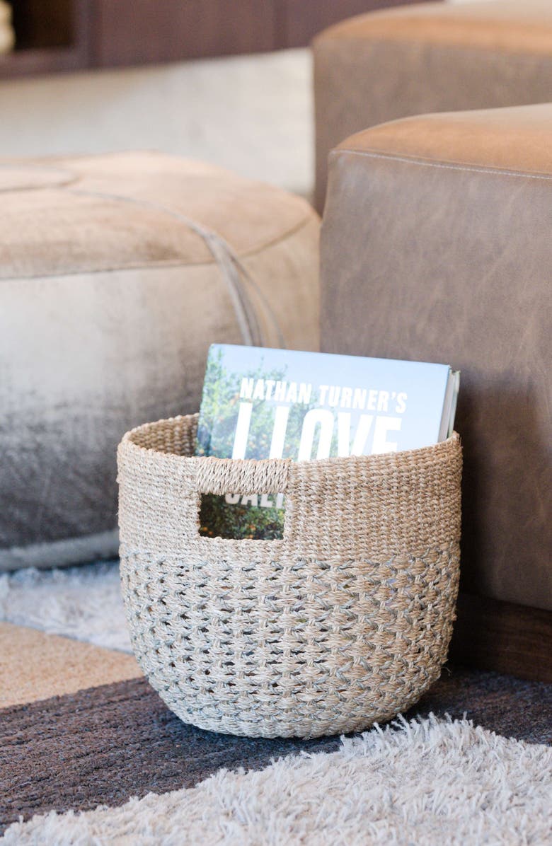 LIKHA Round Bottom Basket, Set of 2, Alternate, color, Grey