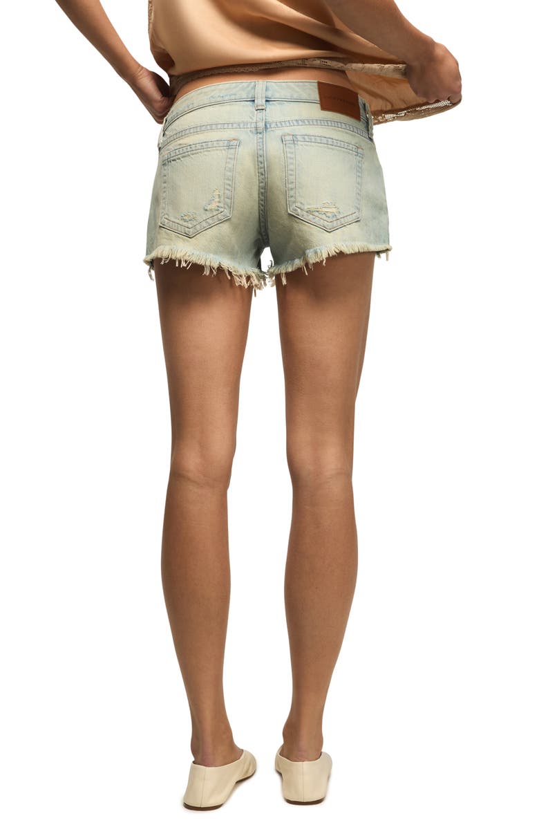 Lucky Brand Festival Ripped Cutoff Denim Shorts, Alternate, color, Beach Bum Wash