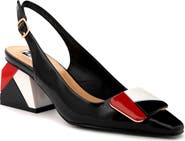 NINETY UNION Multi Color Ornament Slingback Pump With Matching Heel