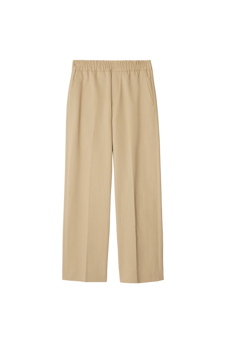 Burberry Cotton Tailored Trousers, Alternate, color, Cracker