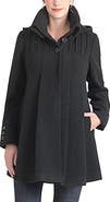 Kimi & Kai Aela Maternity A-Line Hooded Wool Coat