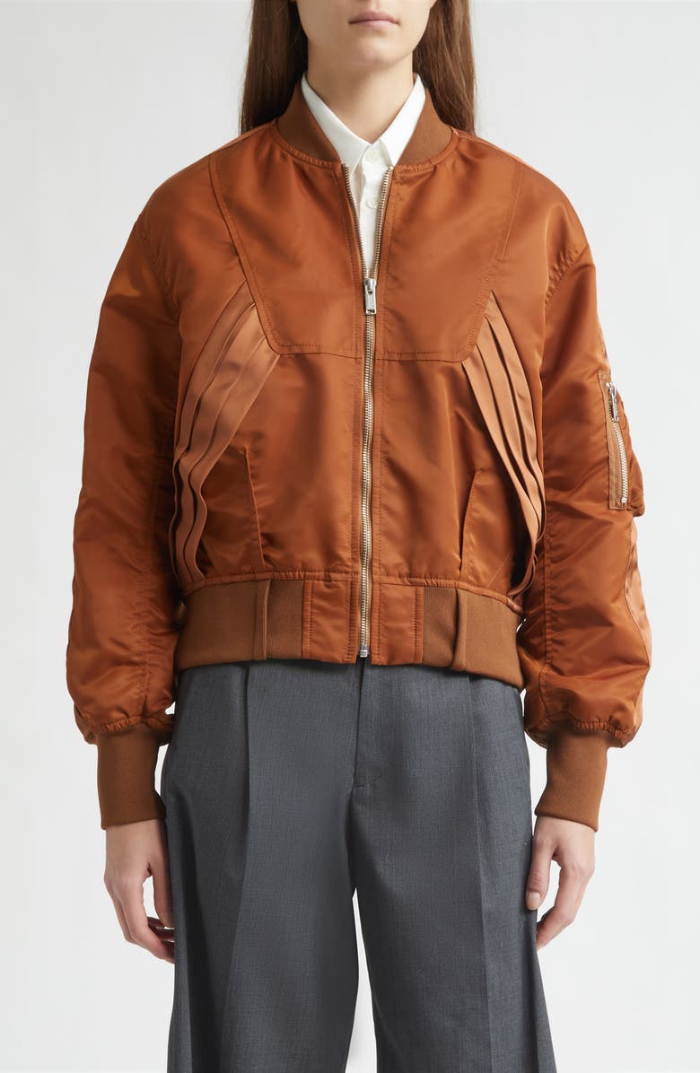Undercover Satin Blouson Bomber Jacket, Main, color, 