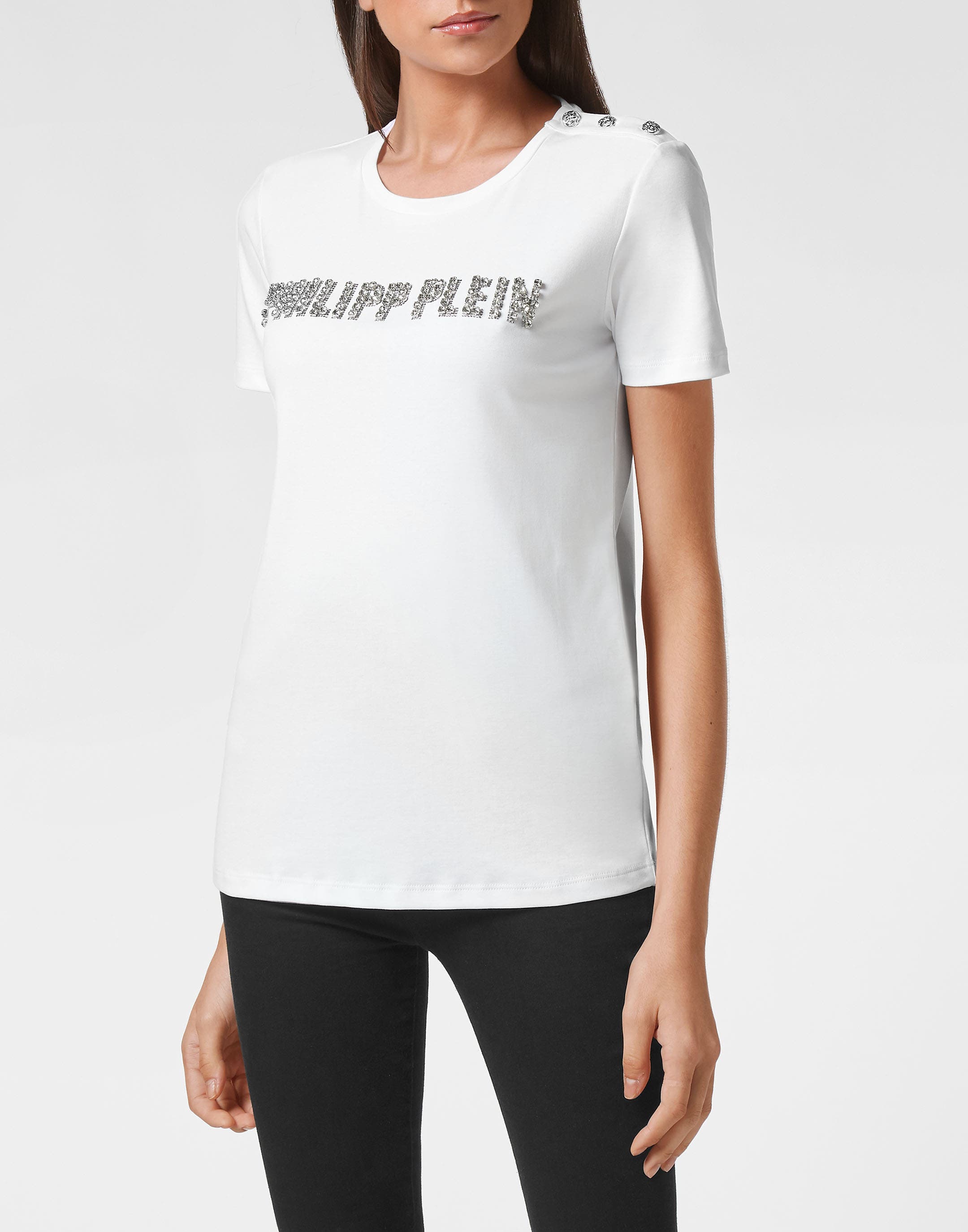 PHILIPP PLEIN T-shirt Round Neck Ss Crystal Plein Women (Women) | Nordstrom